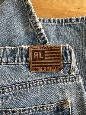 Vintage 90s Polo Jeans Co Ralph Lauren Relaxed Fit Denim Jeans Light Wash